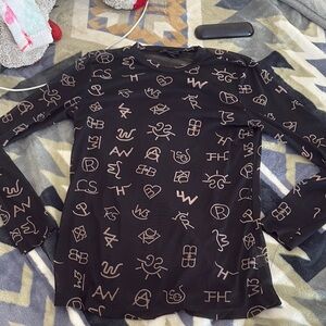 Black Graphic Men's Sweater